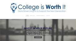 Desktop Screenshot of collegeisworthit.org
